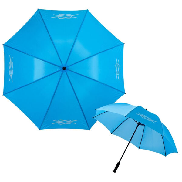 30" golf umbrella with EVA handle - Process blue Thumbnail